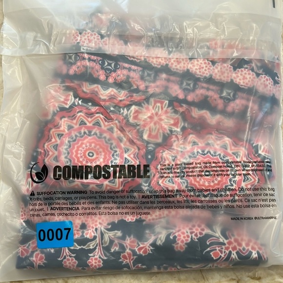 NEW London Times | Floral Geo Print Midi Sleeveless Shift Dress | Blue/Red | 10 - Picture 11 of 11